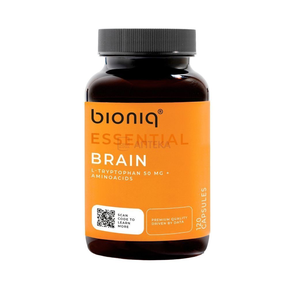 BIONIQ ESSENTIAL BRAIN КОМПЛЕКС L-ТРИПТОФАН+АМИНОКИСЛОТЫ №120 КАПС ООО "Сибфармконтракт"