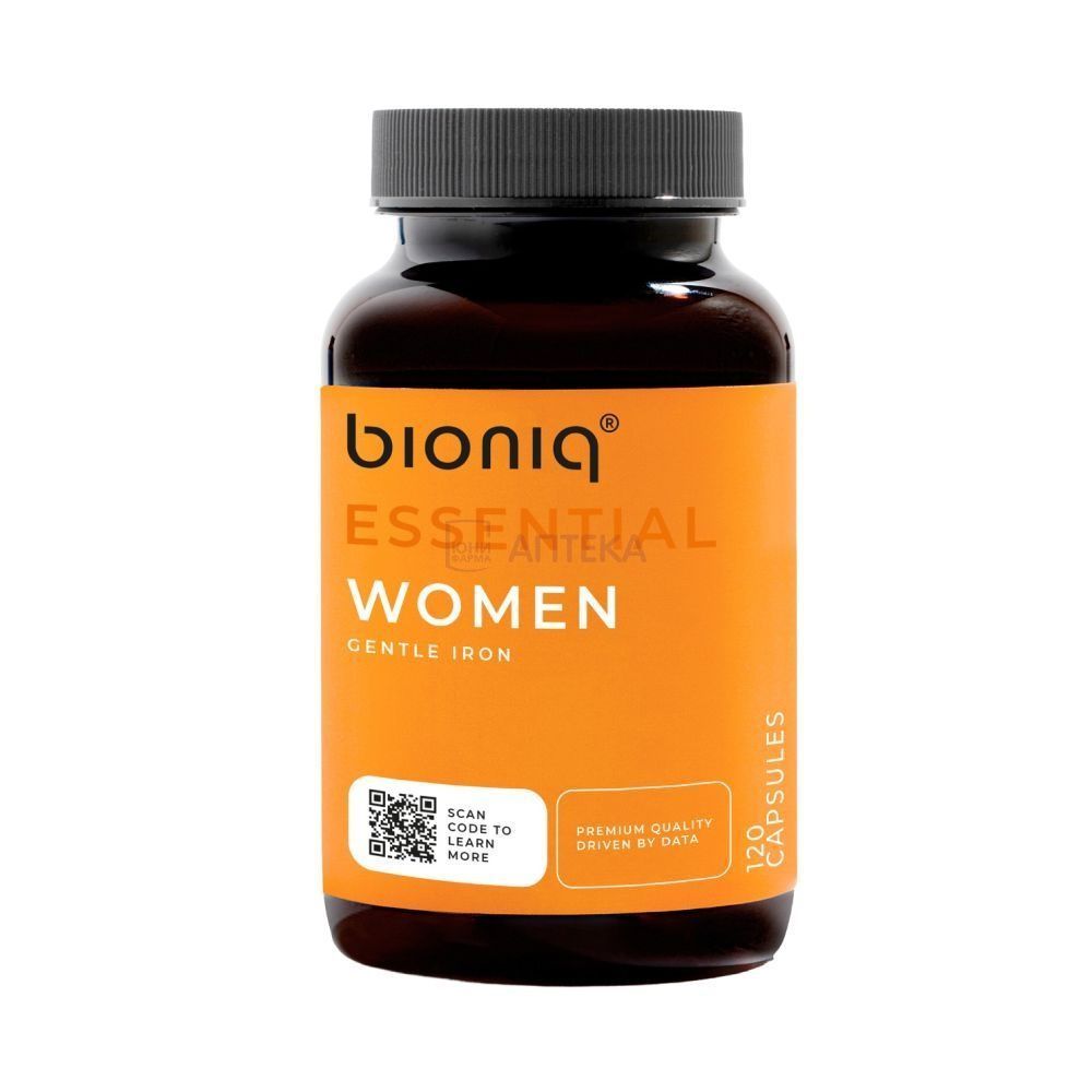 BIONIQ ESSENTIAL WOMEN ЛЕГКОУСВАЕМОЕ ЖЕЛЕЗО Д/ЖЕНЩИН №120 КАПС ООО "Сибфармконтракт"