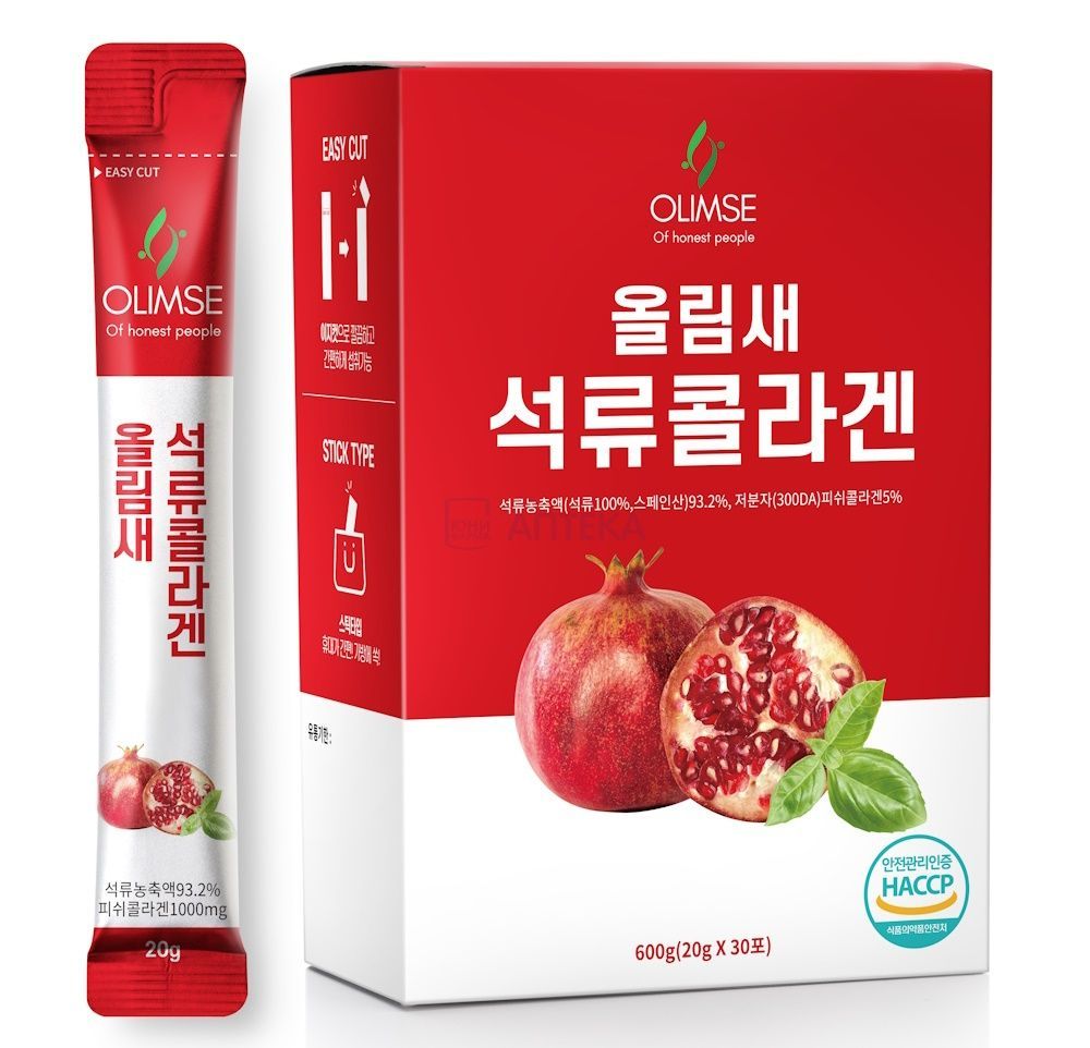 КОЛЛАГЕН ОЛИМС ГРАНАТ OLIMSE POMEGRANATE COLLAGEN ЖЕЛЕ №30 ШТ NORITER FACTORY D1 Co., LTD.