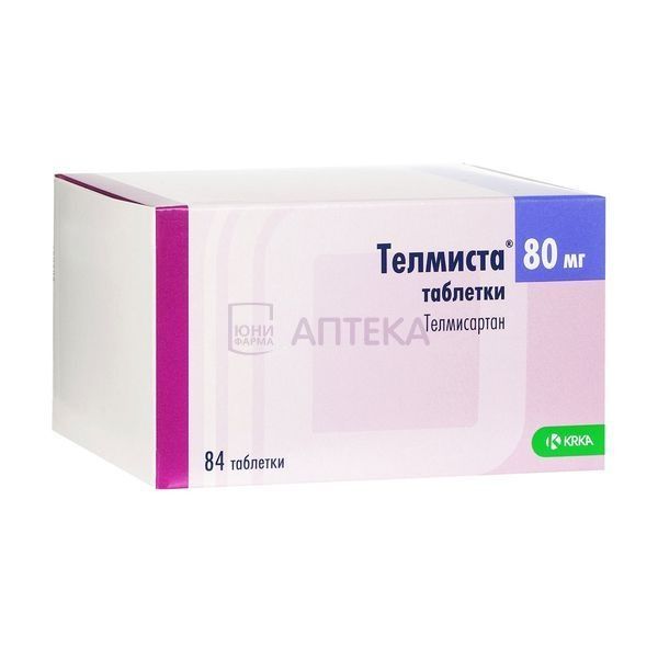 ТЕЛМИСТА 80МГ N84 ТАБЛ КРКА, д.д., Ново место, АО