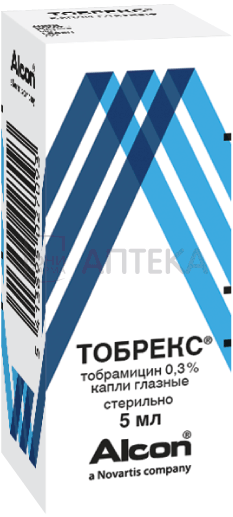 ТОБРЕКС 0,3% 5МЛ ГЛ КАПЛИ Алкон-Куврер Н.В. С.А.