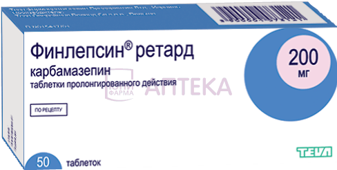 ФИНЛЕПСИН РЕТАРД 200МГ N50 ТАБЛ ПРОЛОНГ Тева Оперейшнс Поланд Сп.з.о.о.