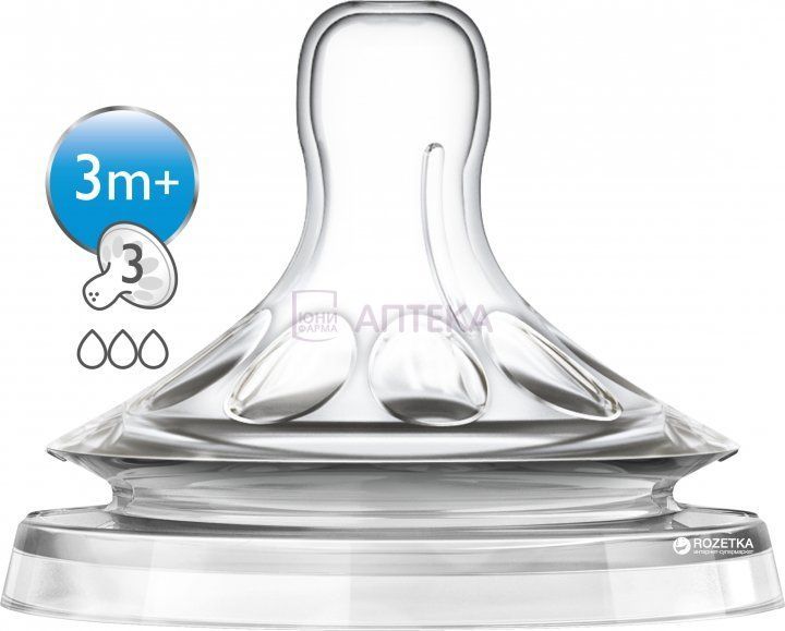 АВЕНТ СОСКА СИЛИКОН. СРЕДНИЙ ПОТОК 3+ №2 83820 SCF968/42 Philips Consumer Lifestyle B.V.