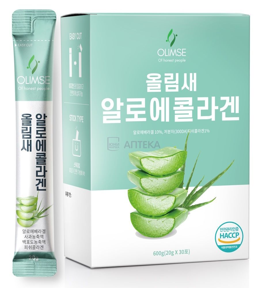 КОЛЛАГЕН ОЛИМС АЛОЭ OLIMSE ALOE COLLAGEN ЖЕЛЕ №30 ШТ NORITER FACTORY D1 Co., LTD.