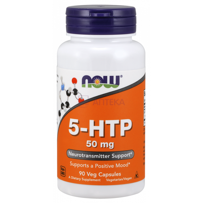 НАУ 5-HTP (L-5-ГИДРОКСИТРИПТОФАН) N90 КАПС МАССОЙ 440МГ Now Foods/США