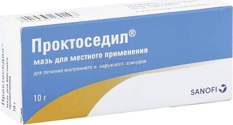 ПРОКТОСЕДИЛ 10Г МАЗЬ Д/МЕСТ ПРИМ Санофи Индия Лимитед
