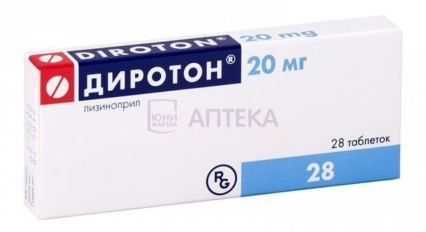 ДИРОТОН 20МГ N28 ТАБЛ ГЕДЕОН РИХТЕР-РУС АО