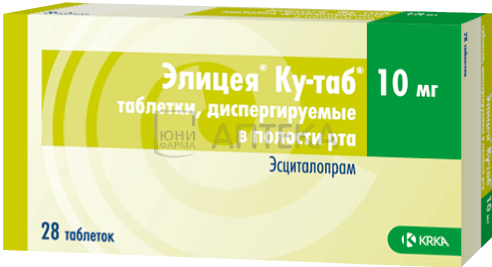 ЭЛИЦЕЯ КУ-ТАБ 10МГ N28 ТАБЛ ДИСПЕРГ В ПОЛ РТА КРКА, д.д., Ново место, АО