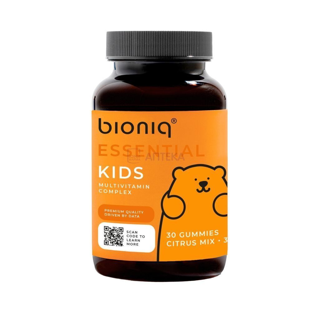 BIONIQ ESSENTIAL KIDS МУЛЬТИКОМПЛЕКС ДЕТСКИЙ ЦИТРУС №30 ПАСТИЛКИ ООО "Полярис"/Аклен