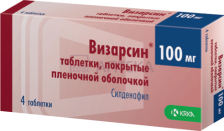 ВИЗАРСИН 100МГ N4 ТАБЛ П/ПЛЕН/ОБОЛОЧ КРКА, д.д., Ново место, АО