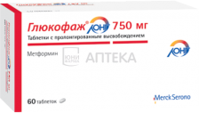 ГЛЮКОФАЖ ЛОНГ 750МГ N60 ТАБЛ ПРОЛОНГ ВЫСВОБ ТАКЕДА ФАРМАСЬЮТИКАЛС+