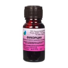 ФУКОРЦИН 10МЛ ФЛАК СТЕКЛ Р-Р Д/НАРУЖ ПРИМ СПИРТОВОЙ С ПОМАЗКОМ /ТУЛЬСКАЯ ФФ/ Тульская фармацевтическая фабрика ООО