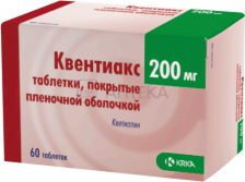 КВЕНТИАКС 200МГ N60 ТАБЛ П/ПЛЕН/ОБОЛОЧ КРКА-РУС ООО