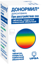 ДОНОРМИЛ 15МГ N10 ТАБЛ П/ПЛЕН/ОБОЛОЧ УПСА САС