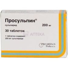 ПРОСУЛЬПИН 200МГ N30 ТАБЛ ПРО.МЕД.ЦС Прага а.о.