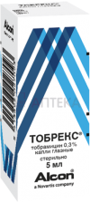 ТОБРЕКС 0,3% 5МЛ ГЛ КАПЛИ Алкон-Куврер Н.В. С.А.