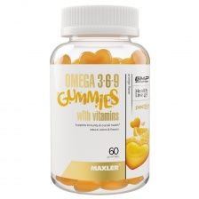 MAXLER OMEGA 3-6-9 ПАСТИЛКИ ДЛЯ ДЕТЕЙ №60 ШТ АПЕЛЬСИН MAXLER