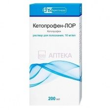 КЕТОПРОФЕН-ЛОР 160МГ/МЛ 200МЛ N1 ФЛАК Р-Р Д/ПОЛОСКАНИЯ ФАРМСТАНДАРТ-ЛЕКСРЕДСТВА ОАО