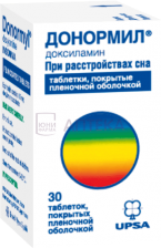 ДОНОРМИЛ 15МГ N30 ТАБЛ П/ПЛЕН/ОБОЛОЧ УПСА САС