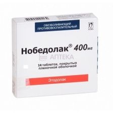 НОБЕДОЛАК 400МГ N14 ТАБЛ П/ПЛЕН/ОБОЛОЧ Нобел Илач Санайи Ве Тиджарет А.Ш.